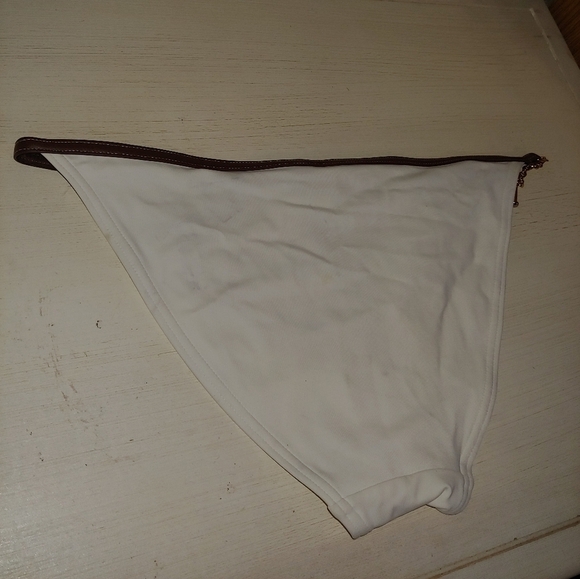 Victoria’s Secret Bikini Bottom Toggle-chain Strap Leatherette Bikini VS Swim - Picture 5 of 15